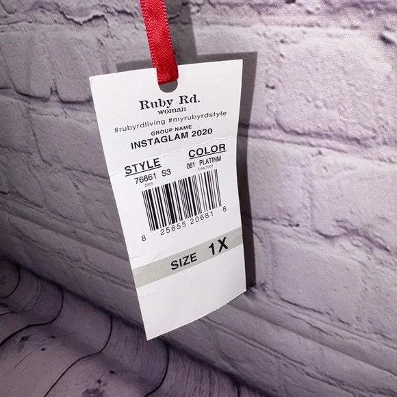 Ruby Rd Womens 1X Gray Knit Chunky Cowl Neck Super Soft Sweater Sweatshirt - Picture 4 of 4